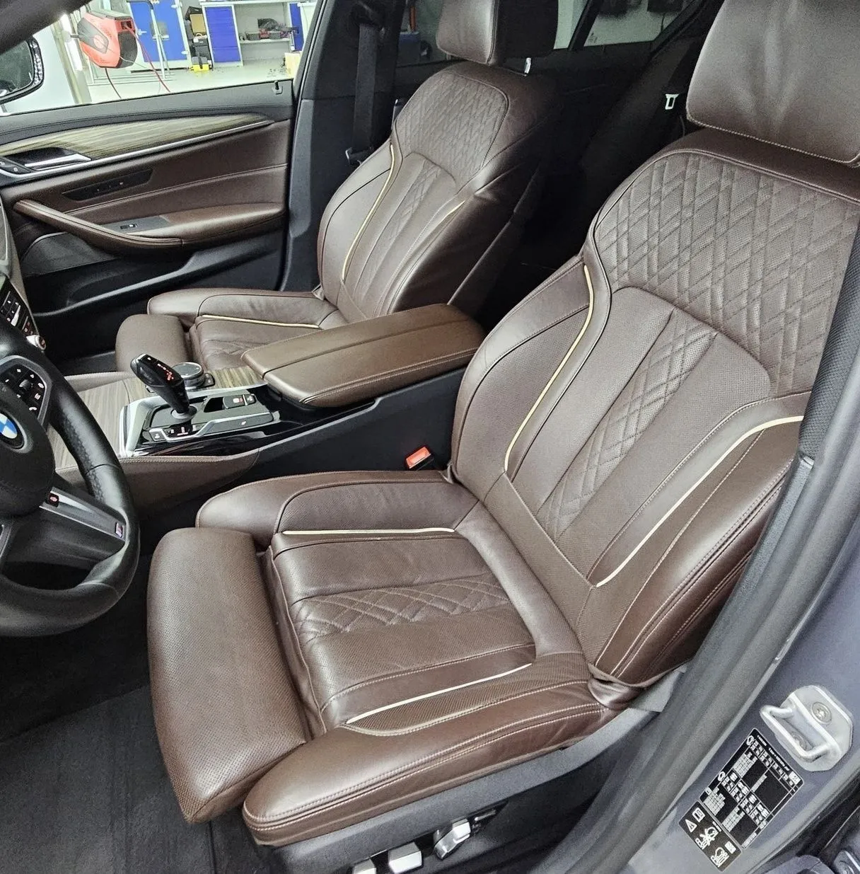 Восстановление кожи BMW 530