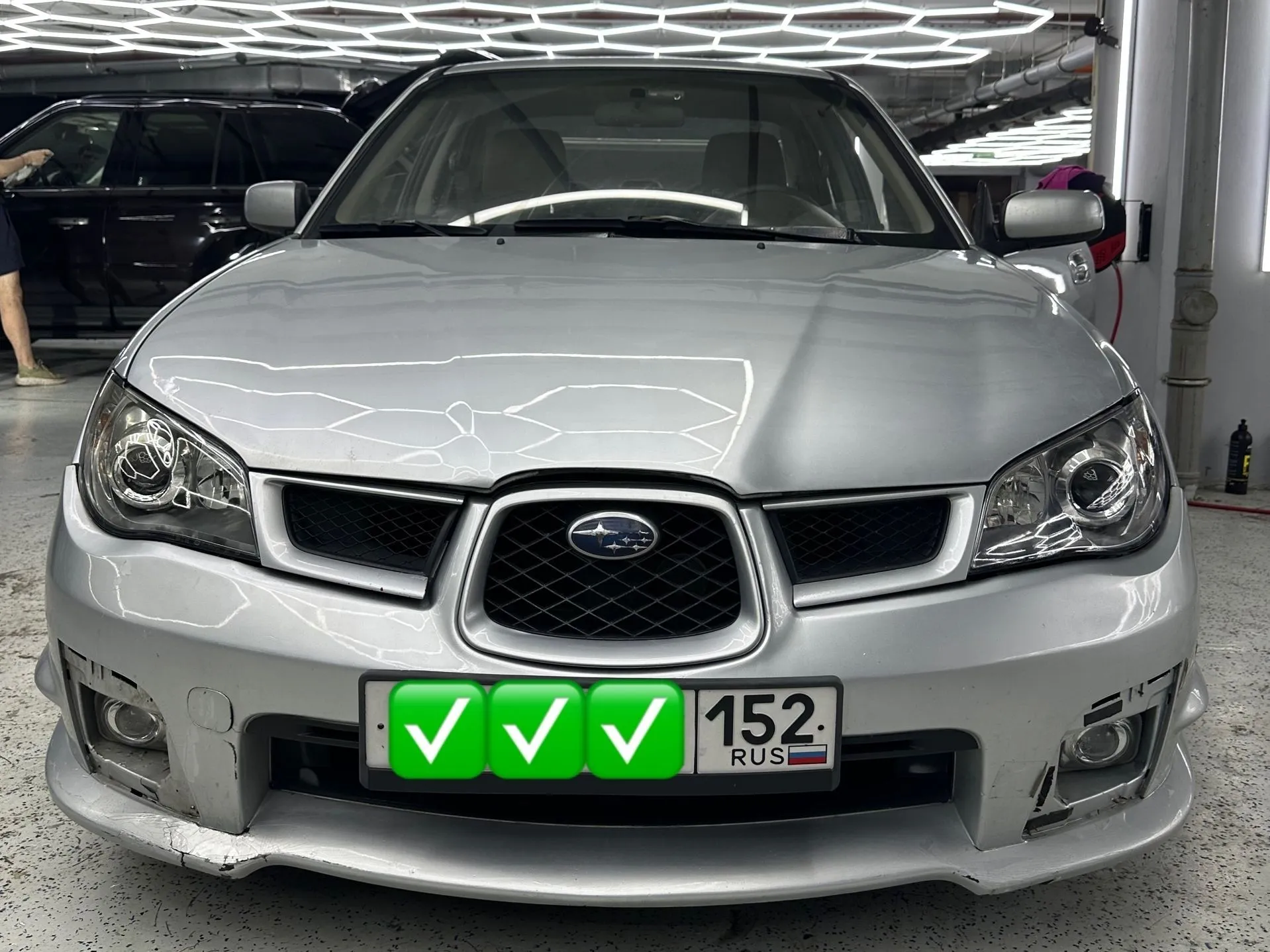 Установка LED оптики Subaru Impreza