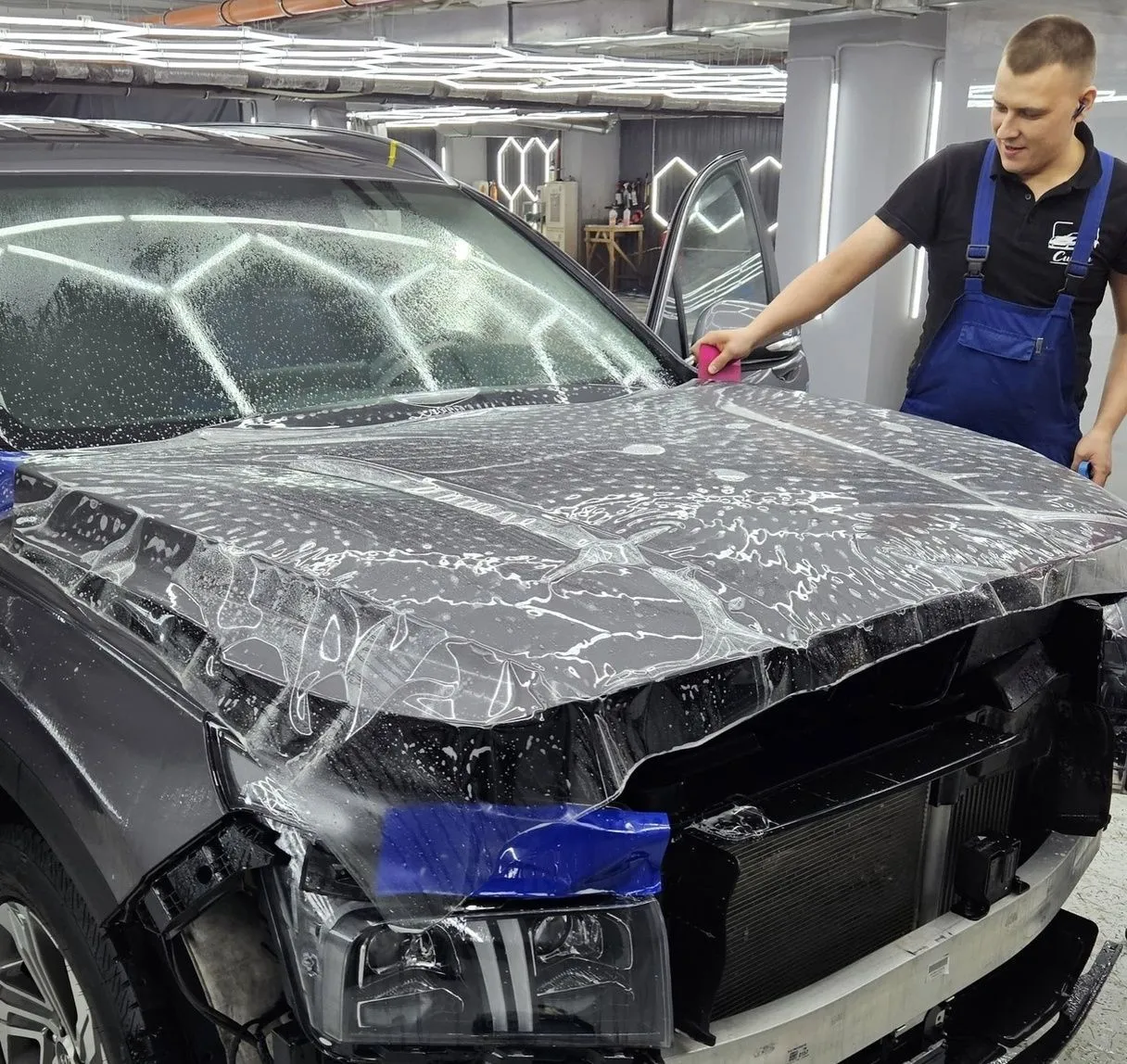 Бронирование пленкой Hyundai Santa Fe New